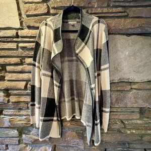 Plaid Sweater Jacket